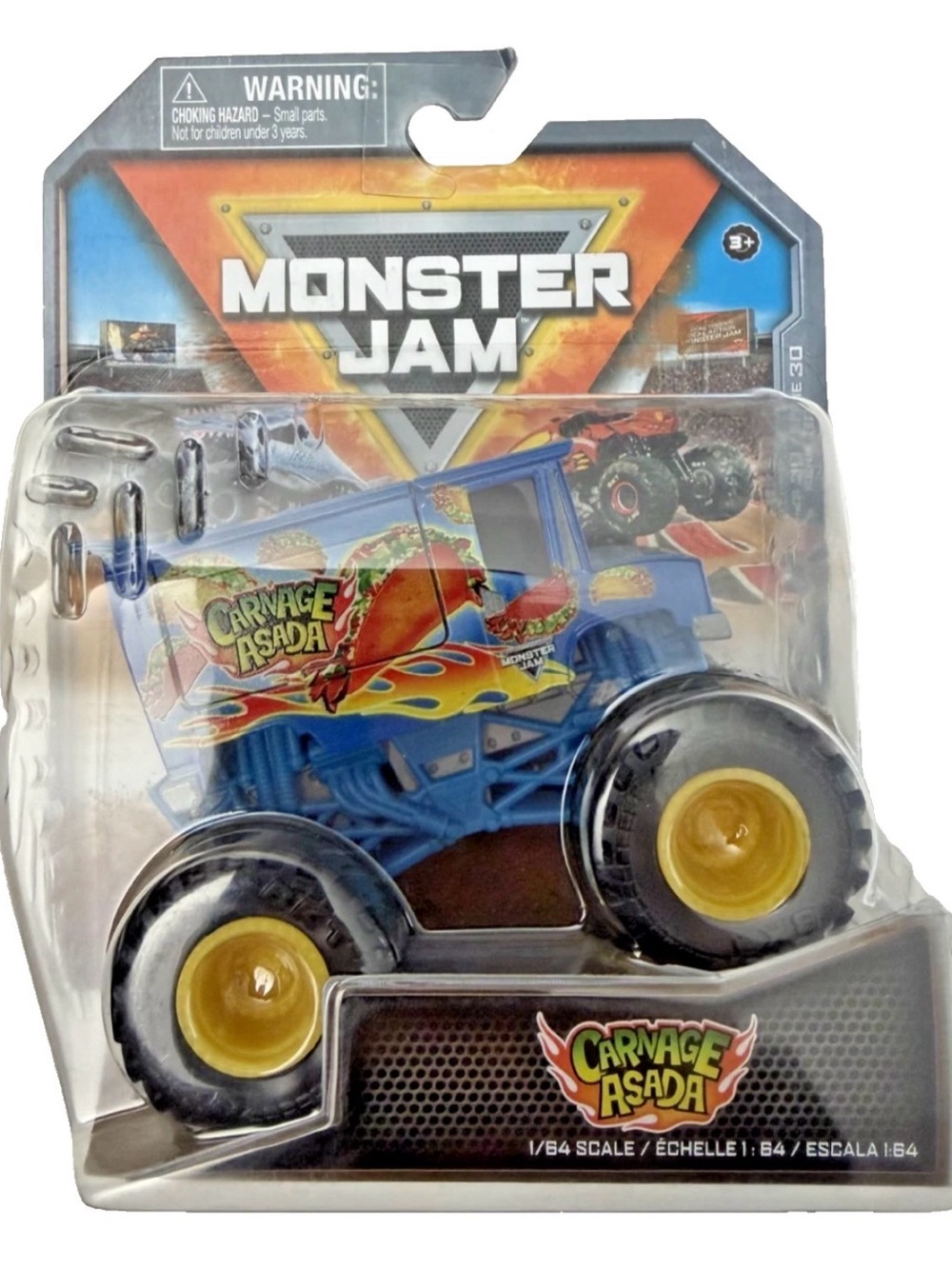 RARE Carnage Asada Food Truck Series 30 Monster Jam Truck 1:64 Scale Die Cast